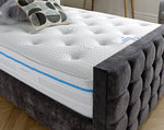 Kendra Dark Grey Fabric Bed - 6ft Super King Size 