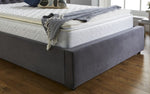Ollie Grey Fabric Bed - 6ft Super King Size 