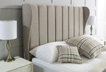 Lacey Winged Fabric Bed - 4ft 6in Double 
