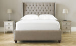 Duke Chesterfield Winged Fabric Bed - 5ft King Size 