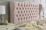 Rosa Chesterfield Winged Fabric Bed - 6ft Super King Size 