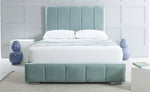 Penelope Green Fabric Bed - 4ft Small Double 