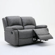 Gray recliner sofa on a white background