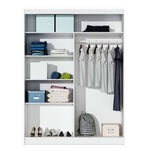 Breanna 160cm Sliding Door Wardrobe Graphite 