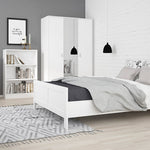 4 You Medium Wide Bookcase in Pearl White 