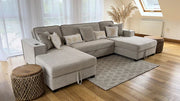 Camden Sofa Bed - Beige U Shape Corner - 312 x 166 x 166 CM