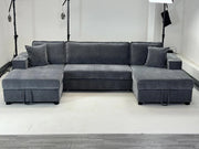Camden Sofa Bed - Grey U Shape Corner - 312 x 166 x 166 CM