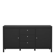 Madrid Sideboard 2 doors + 3 drawers in Matt Black