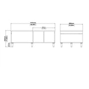 Rome Coffee Table with sliding top in Jackson Hickory Oak with Matt Black