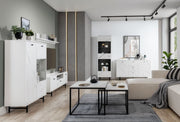 Veroli 04 Tall Display Cabinet 60cm [White] - Lifestyle Image