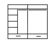 Arti AR-05 Sliding Door Wardrobe 200cm