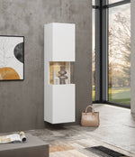 Ava 05 Tall Display Cabinet 36cm [White] - Lifestyle Image 2