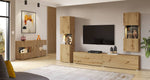 Ava 05 Tall Display Cabinet 36cm [Oak] - Lifestyle Image 3