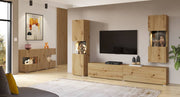 Ava 05 Tall Display Cabinet 36cm [Oak] - Lifestyle Image 3
