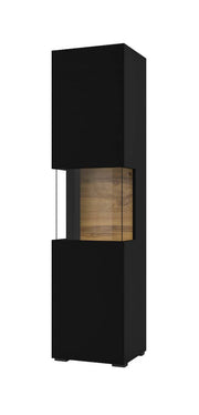 Ava 05 Tall Display Cabinet 36cm [Black] - White Background