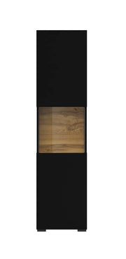 Ava 05 Tall Display Cabinet 36cm [Black] - White Background 2