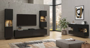 Ava 05 Tall Display Cabinet 36cm [Black] - Lifestyle Image 3