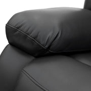 Alva Black Faux Leather 3+2 Seater Electric Recliner Sofa Set