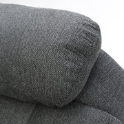 Alva Graphite Fabric 2 Seater Electric Recliner Sofa