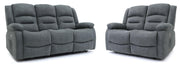 Alva Graphite Fabric 3+2 Seater Electric Recliner Sofa Set