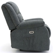 Alva Graphite Fabric 3+2 Seater Electric Recliner Sofa Set