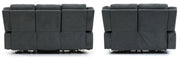 Alva Graphite Fabric 3+2 Seater Electric Recliner Sofa Set