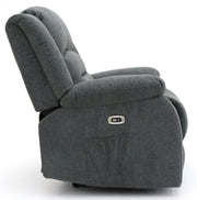 Alva Graphite Fabric Electric Recliner Armchair