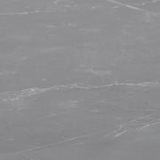 Amble Round Coffee Table with Black Marble Melamine Top & Black Legs 