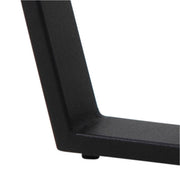 Amble Round Coffee Table with Black Marble Melamine Top & Black Legs 