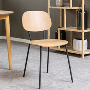 Amira Dining Chair in Oak Set of 2 