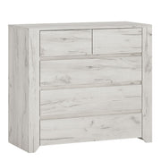 Angel Package - 1 Drawer Bedside Cabinet + 2+3 Chest of Drawers + 2 Door 2 Drawer Fitted Wardrobe 