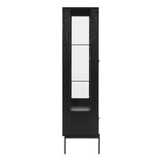 Angus 2 Door Display Cabinet in Black 