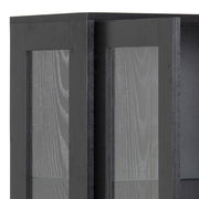Angus 2 Door Display Cabinet in Black 