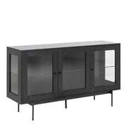 Angus 3 Door Sideboard in Black 