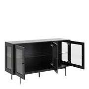 Angus 3 Door Sideboard in Black 