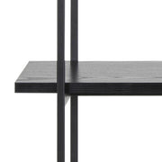 Angus Bookcase with 5 Shelves in Black 