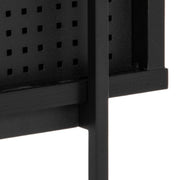 Angus Small Bookcase with 2 Sliding Doors in Black 