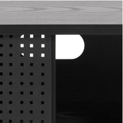 Angus TV Unit with 1 Sliding Door in Black 