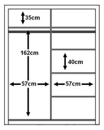 Arti 6 - 2 Sliding Door Wardrobe 120cm 