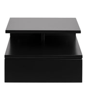 Ashlan Bedside Table with 1 Drawer in Black 
