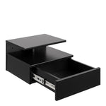Ashlan Bedside Table with 1 Drawer in Black 
