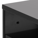 Ashlan Bedside Table with 1 Drawer in Black 