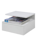Ashlan Bedside Table with 1 Drawer in White 