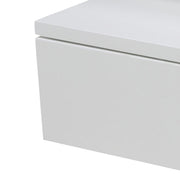 Ashlan Bedside Table with 1 Drawer in White 