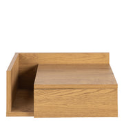 Ashlan Square Bedside Table with 1 Drawers in Oak 