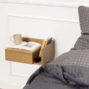 Ashlan Square Bedside Table with 1 Drawers in Oak 