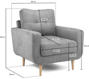 Aurora Grey Armchair