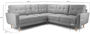 Aurora Grey Large Corner Sofa