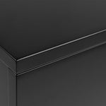Avignon Bedside Table with 2 Drawers in Black 