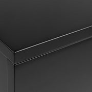 Avignon Bedside Table with 2 Drawers in Black 